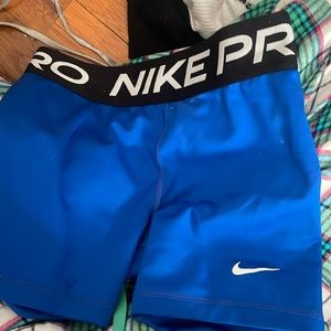 blue nike pro